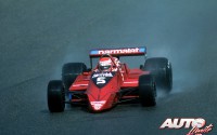 Niki Lauda al volante del Brabham-Alfa Romeo BT48 durante el GP de Holanda de 1979, disputado en el circuito de Zandvoort.