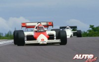 Niki Lauda al volante del McLaren-TAG MP4/2 en el GP de Francia de 1984, disputado en el circuito de Dijon-Prenois.