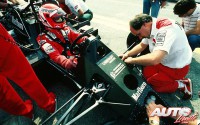 Niki Lauda en el "cockpit" del McLaren-TAG MP4/2 de la temporada 1984.