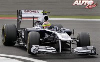 Pastor Maldonado al volante del Williams-Cosworth FW33, durante el GP de Alemania de F1 2011, disputado en el circuito de Nürburgring.