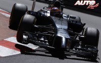 Jenson Button al volante del McLaren-Mercedes MP4/29, durante el GP de Mónaco de Fórmula 1 2014.