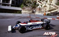 Brian Henton al volante de Toleman-Hart TG181 durante el GP de Mónaco de 1981.