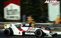 Ayrton Senna al volante de Toleman-Hart TG183B, durante el GP de Bélgica de 1984, disputado en el circuito de Zolder.