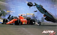 En la salida del Gran Premio de Francia de 1989, disputado en el circuito Paul Ricard, se producía una espectacular colisión entre Mauricio Gugelmin (March-Judd CG891) y Nigel Mansell (Ferrari 640). La salida se debía de repetir y ambos pilotos finalizaban la carrera al volante de sus monoplazas de reserva.