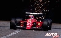 Nigel Mansell, al volante del Ferrari 640, durante el Gran Premio de Mónaco de 1989, disputado en el circuito urbano de Montecarlo.