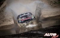 Sébastien Loeb, al volante del Peugeot 2008 DKR16, durante la etapa prólogo del Rally Dakar 2016, disputada en Arrecifes (Argentina).