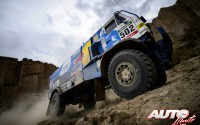 Eduard Nikolaev, al volante del Kamaz 4326, durante la etapa 4 del Rally Dakar 2016, disputada en San Salvador de Jujuy.