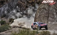 Cyril Despres, al volante del Peugeot 2008 DKR16, durante la etapa 6 del Rally Dakar 2016, disputada en Uyuni.