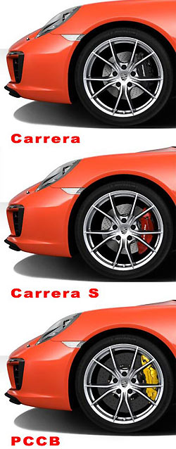 Nuevos discos de freno de mayor tamaño en los Carrera/Carrera S