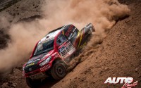 Giniel De Villiers, al volante del Toyota Hilux V8, durante la etapa 7 del Rally Dakar 2016, disputada entre Uyuni y Salta.