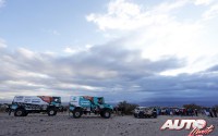Salida de la etapa 10 del Rally Dakar 2016, disputada entre Belén y La Rioja.