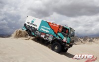 Pep Vila, al volante del Iveco Trakker, durante la etapa 10 del Rally Dakar 2016, disputada entre Belén y La Rioja.