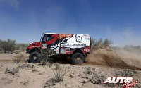 Federico Villagra, al volante del Iveco Powerstar, durante la etapa 11 del Rally Dakar 2016, disputada entre La Rioja y San Juan.