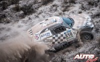 Orlando Terranova, al volante del Mini ALL4 Racing, durante la etapa 10 del Rally Dakar 2016, disputada entre Belén y La Rioja.