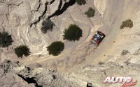 Cyril Despres, al volante del Peugeot 2008 DKR16, durante la etapa 11 del Rally Dakar 2016, disputada entre La Rioja y San Juan.