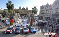 Presentación de los coches World Rallye Car 2016 durante el Rally de Montecarlo.