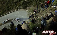 Andreas Mikkelsen, al volante del Volkswagen Polo R WRC, durante el Rallye de Montecarlo 2016, puntuable para el Campeonato del Mundo de Rallyes WRC.