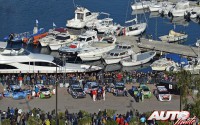 Parque de salida del Rally de Montecarlo 2016.
