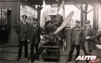 Celebración de las 500 unidades producidas del motor BMW IIIa (1918).