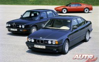 BMW M5 E34 (1989), BMW M5 E28 (1984) y BMW M1 (1979)
