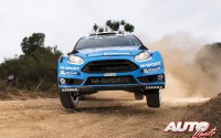 Eric Camilli al volante del Ford Fiesta RS WRC, durante el Rally de Argentina 2016, puntuable para el Campeonato del Mundo de Rallyes WRC 2016.