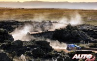 Sébastien Ogier al volante del Volkswagen Polo R WRC, durante el Rally de Argentina 2016, puntuable para el Campeonato del Mundo de Rallyes WRC 2016.