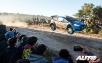 Mads Ostberg al volante del Ford Fiesta RS WRC, durante el Rally de Argentina 2016, puntuable para el Campeonato del Mundo de Rallyes WRC 2016.