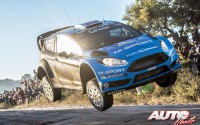 Mads Ostberg al volante del Ford Fiesta RS WRC, durante el Rally de Argentina 2016, puntuable para el Campeonato del Mundo de Rallyes WRC 2016.