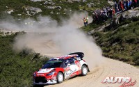 Kris Meeke al volante del Citroën DS3 WRC, vencedor del Rally de Portugal 2016, puntuable para el Campeonato del Mundo de Rallyes WRC 2016.