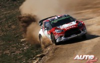 Stéphane Lefebvre al volante del Citroën DS3 WRC, durante el Rally de Portugal 2016, puntuable para el Campeonato del Mundo de Rallyes WRC 2016.