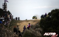 Valeriy Gorban al volante del Mini JCW WRC, durante el Rally de Italia/Cerdeña 2016, puntuable para el Campeonato del Mundo de Rallyes WRC 2016.