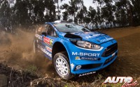 Eric Camilli al volante del Ford Fiesta RS WRC, durante el Rally de Portugal 2016, puntuable para el Campeonato del Mundo de Rallyes WRC 2016.