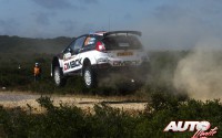 Karl Kruuda al volante del Ford Fiesta R5 WRC2, durante el Rally de Italia/Cerdeña 2016, puntuable para el Campeonato del Mundo de Rallyes WRC2 2016.
