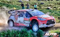 Kris Meeke al volante del Citroën DS3 WRC, vencedor del Rally de Portugal 2016, puntuable para el Campeonato del Mundo de Rallyes WRC 2016.