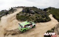 Jan Kopecky al volante del Skoda Fabia R5 WRC2, durante el Rally de Argentina 2016, puntuable para el Campeonato del Mundo de Rallyes WRC2 2016.