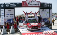 Kris Meeke y Paul Nagle, vencedores del Rally de Portugal 2016, puntuable para el Campeonato del Mundo de Rallyes WRC 2016.