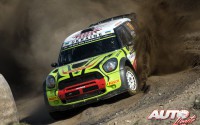 Valeriy Gorban al volante del Mini JCW WRC, durante el Rally de Polonia 2016, puntuable para el Campeonato del Mundo de Rallyes WRC 2016.