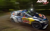 Jari-Matti Latvala al volante del Volkswagen Polo R WRC, durante el Rally de Alemania 2016, puntuable para el Campeonato del Mundo de Rallyes WRC.