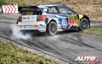 Sébastien Ogier al volante del Volkswagen Polo R WRC, vencedor del Rally de Alemania 2016, puntuable para el Campeonato del Mundo de Rallyes WRC.
