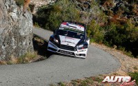 Ott Tänak al volante del Ford Fiesta RS WRC, durante el Rally de Francia / Tour de Córcega 2016, puntuable para el Campeonato del Mundo de Rallyes WRC 2016.