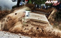 Jan Kopecký al volante del Skoda Fabia R5 WRC2, durante el Rally de España / Cataluña 2016, puntuable para el Campeonato del Mundo de Rallyes WRC2 2016.