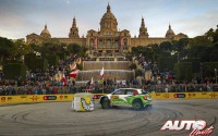Esapekka Lappi al volante del Skoda Fabia R5 WRC2, durante el Rally de España / Cataluña 2016, puntuable para el Campeonato del Mundo de Rallyes WRC2 2016.