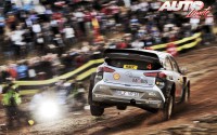 Dani Sordo al volante del Hyundai i20 WRC, durante el Rally de España / Cataluña 2016, puntuable para el Campeonato del Mundo de Rallyes WRC 2016.
