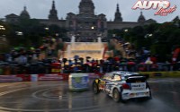Sébastien Ogier al volante del Volkswagen Polo R WRC, durante el Rally de España / Cataluña 2016, puntuable para el Campeonato del Mundo de Rallyes WRC 2016.