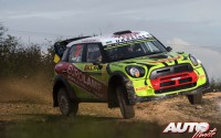 Valeriy Gorban al volante del Mini JCW WRC, durante el Rally de España / Cataluña 2016, puntuable para el Campeonato del Mundo de Rallyes WRC 2016.