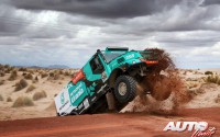 Gerard de Rooy, al volante del Iveco Powerstar 4x4, durante la 7ª etapa del Rally Dakar 2017, disputada entre La Paz y Uyuni (Bolivia).