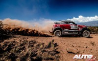 Mikko Hirvonen, al volante del MINI John Cooper Works Rally, durante la 4ª etapa del Rally Dakar 2017, disputada entre San Salvador de Jujuy (Argentina) y Tupiza (Bolivia).