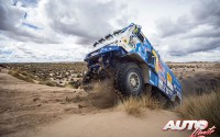 Ayrat Mardeev, al volante del Kamaz 4326, durante la 7ª etapa del Rally Dakar 2017, disputada entre La Paz y Uyuni (Bolivia).