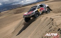 Carlos Sainz, al volante del Peugeot 3008 DKR, durante la 4ª etapa del Rally Dakar 2017, disputada entre San Salvador de Jujuy (Argentina) y Tupiza (Bolivia).