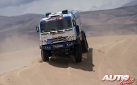 Eduard Nikolaev, al volante del Kamaz 4326, durante la 4ª etapa del Rally Dakar 2017, disputada entre San Salvador de Jujuy (Argentina) y Tupiza (Bolivia).